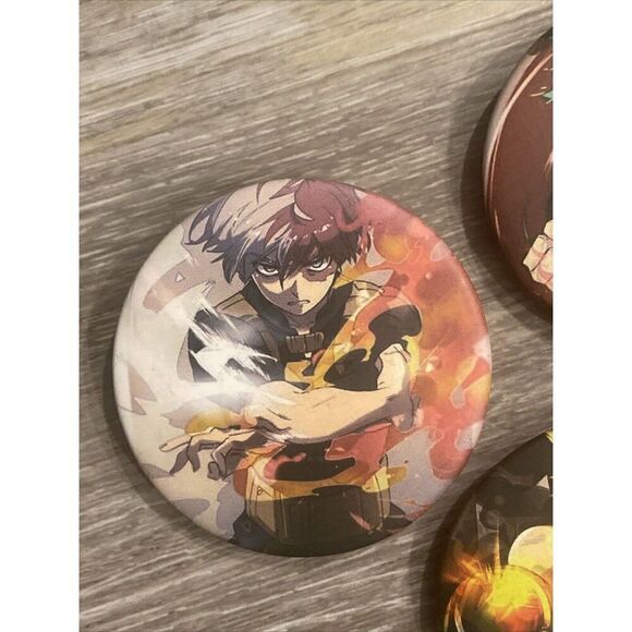 Lot of 3. Anime Buttons Pins 2”  My Hero Academia - Picture 3 of 5
